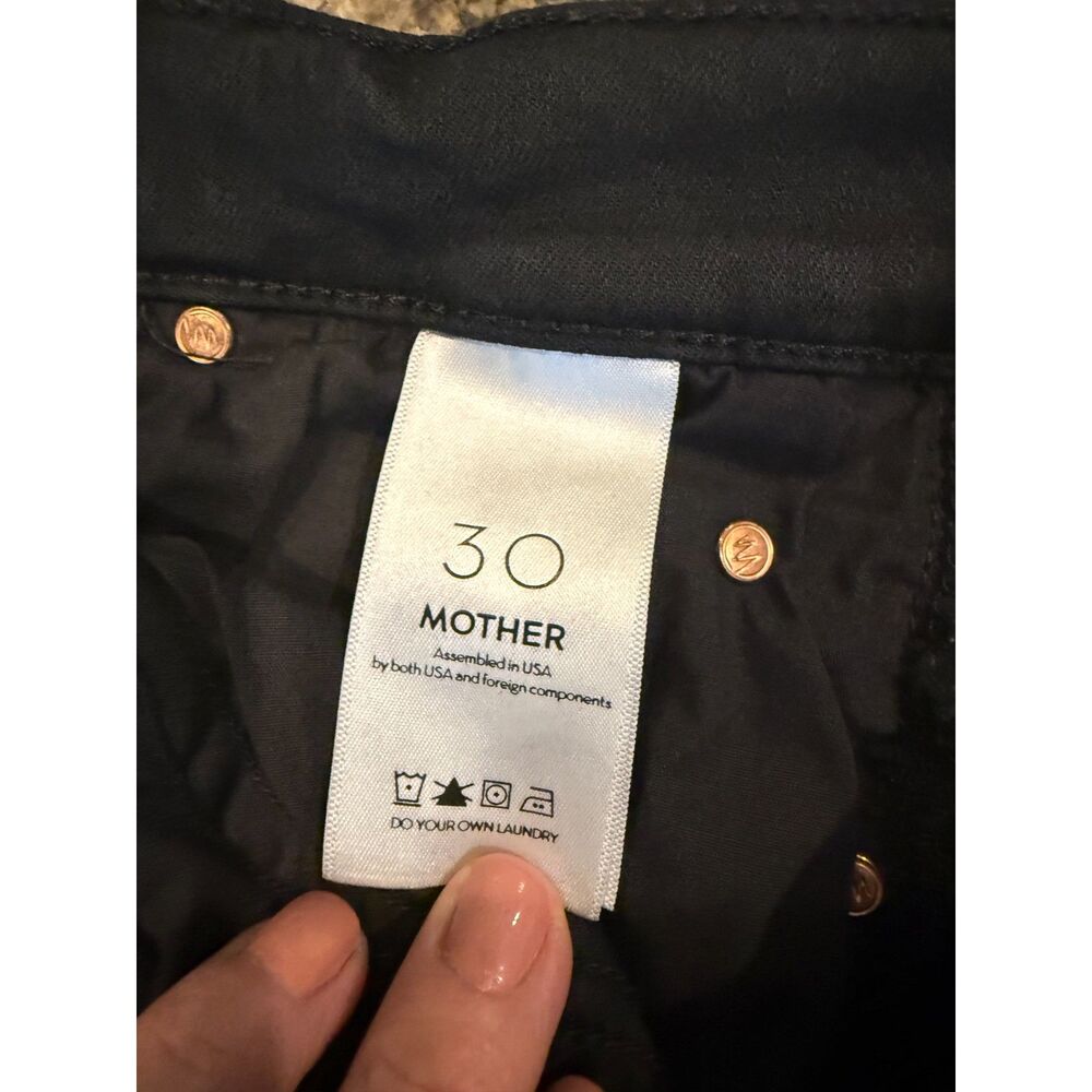 MOTHER Denim The Doozy Not Guilty Black - Size 30 - EUC - Picture 5 of 7